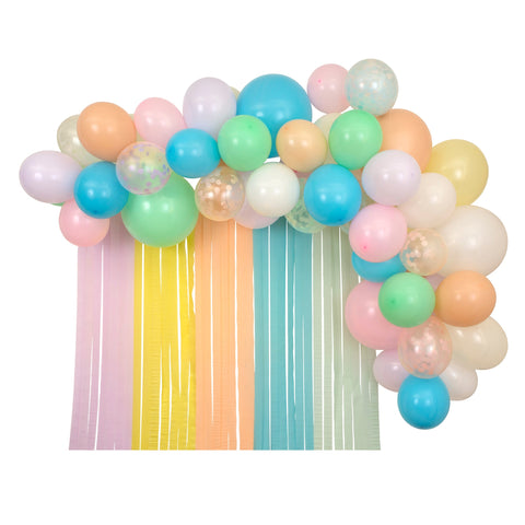 Pastel Balloon & Streamer Garland (x 50 balloons)