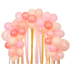 Pink Balloon & Streamer Garland (x 50 balloons)